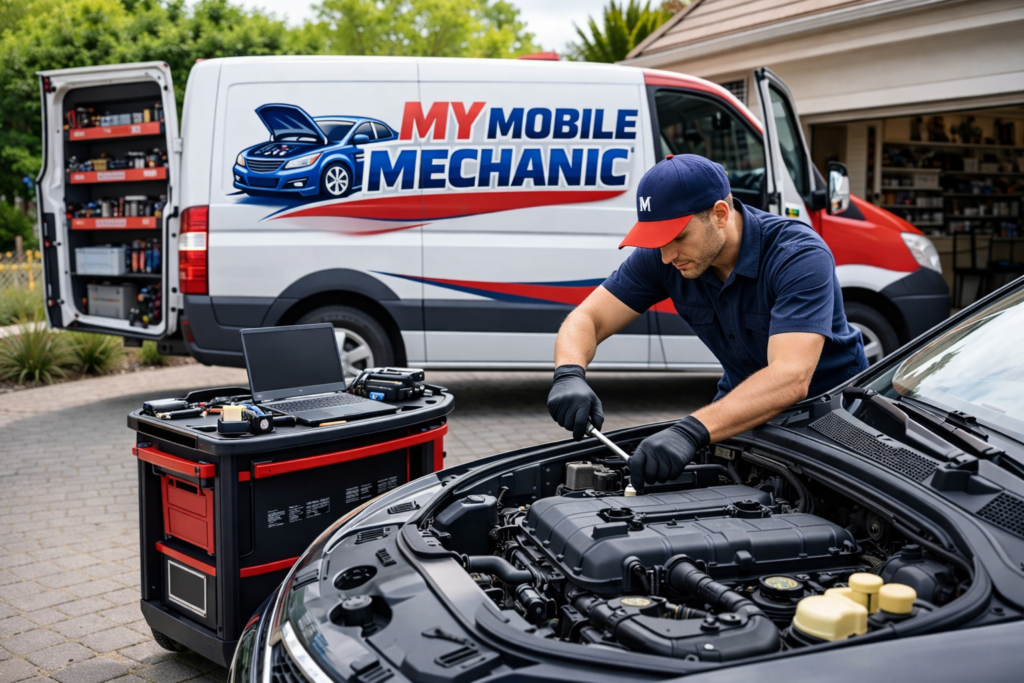 My Mobile Mechanic - working on a car